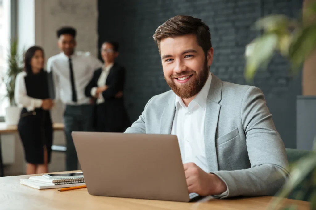 Home 2 A young businessman eager to help you start your busines